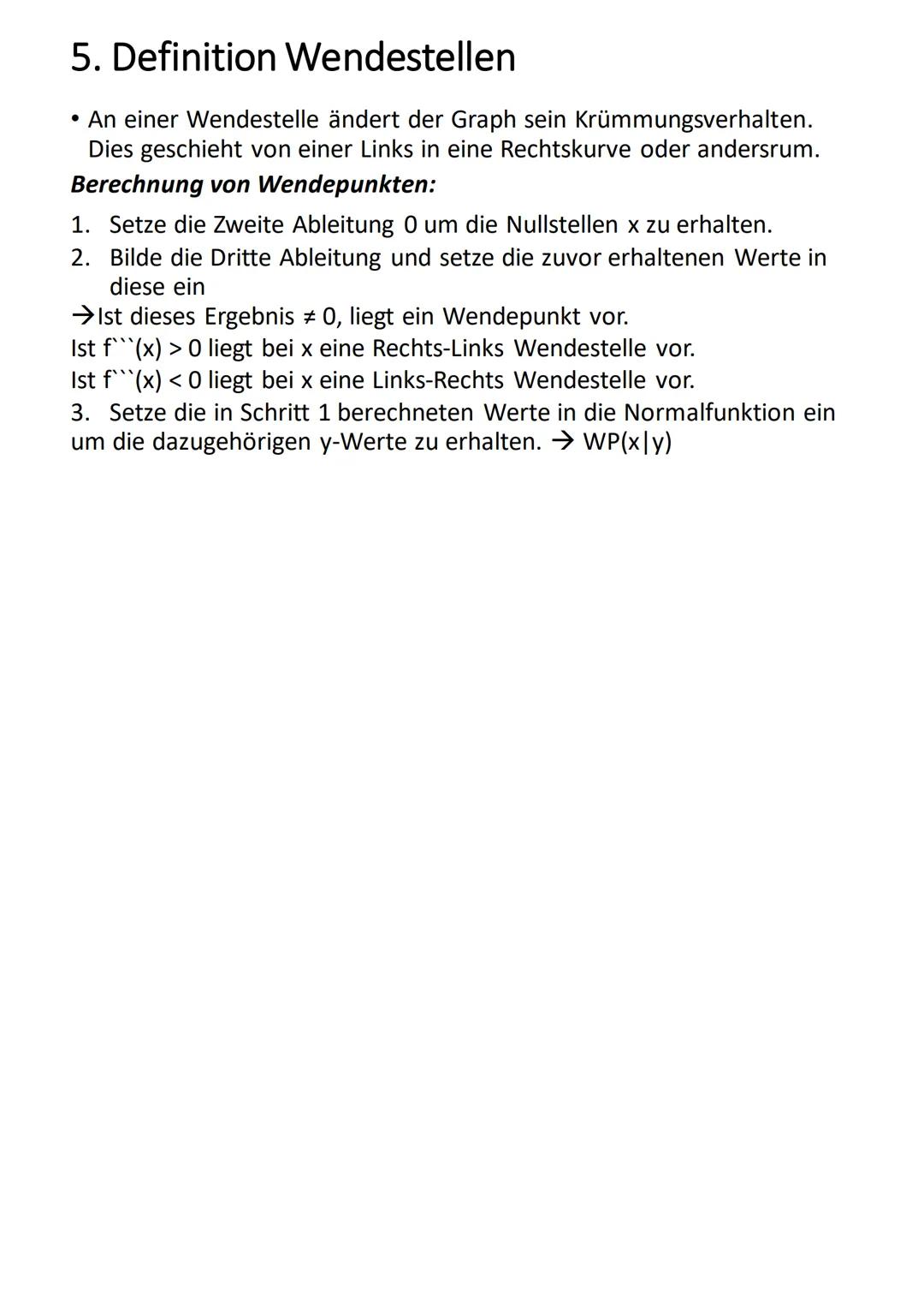 Mathe Vortrag
Kurvendiskussion
Unter Kurvendiskussion versteht man in
der Mathematik die Untersuchung des
Graphen einer Funktion auf dessen
