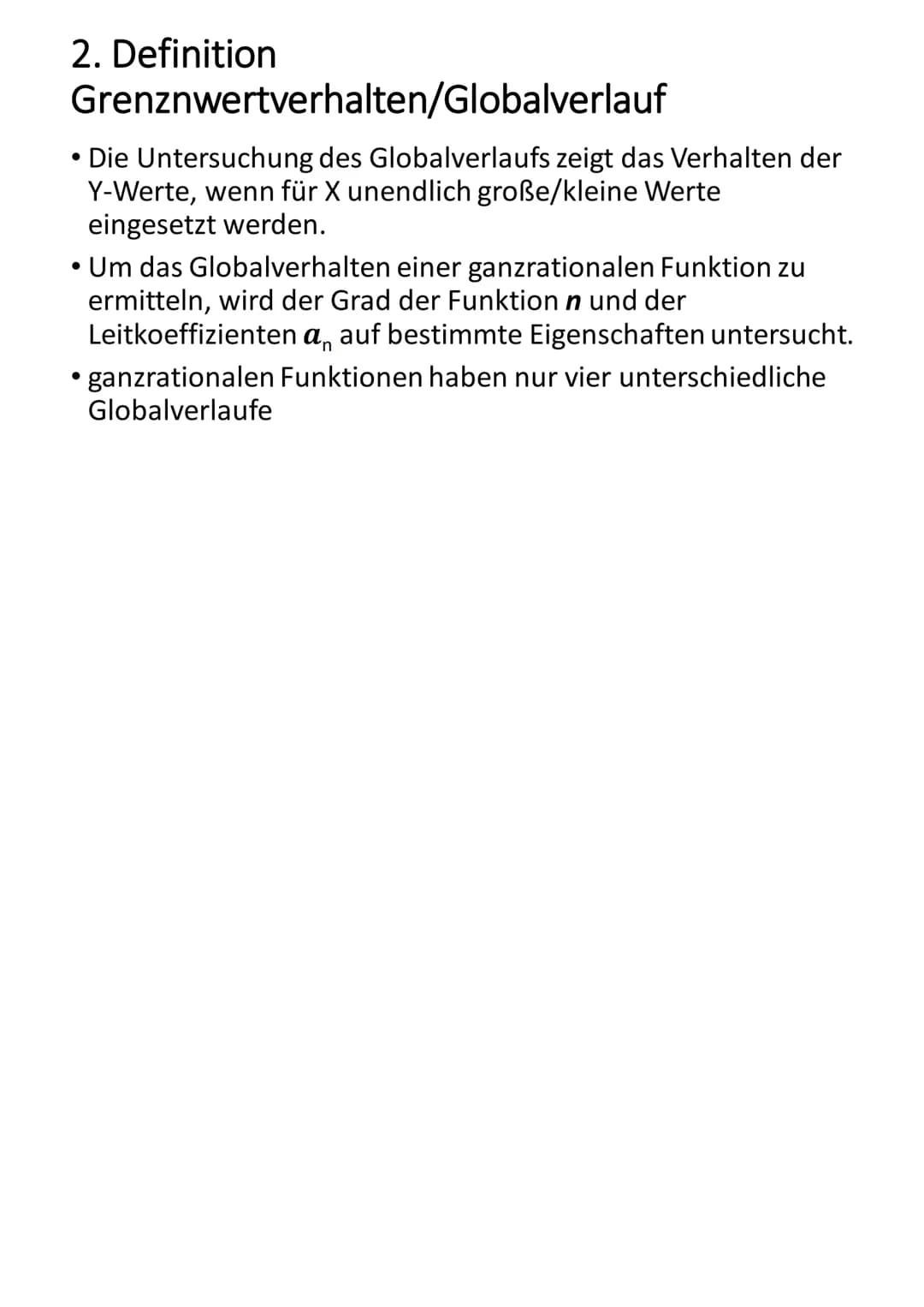 Mathe Vortrag
Kurvendiskussion
Unter Kurvendiskussion versteht man in
der Mathematik die Untersuchung des
Graphen einer Funktion auf dessen
