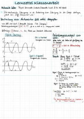 Know  Mechanische Wellen (Zusammenfassung) thumbnail