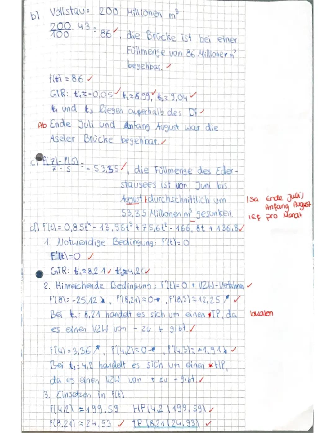 ESO
Name...
Zentrale Klaua.
Mathematik
Prüfungsteil A: Aufgaben ohne Hilfsmittel
Aufgabe 1:
Gegeben ist die Ableitungsfunktion f' mit
X
f' i