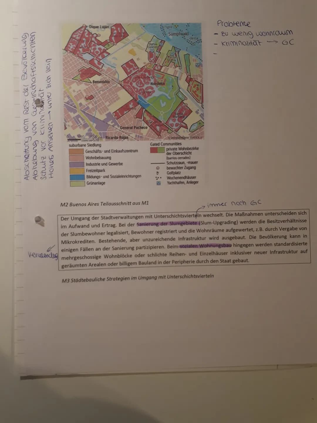 Klausur 1
Kursstufe 2
1) Zuerst einmal muss eine Stadt eine gewisse
Mindestanzahl an Bewohnern haben, die jedoch
von Land zu Land unterschie