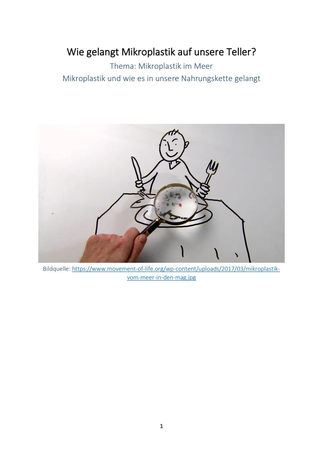 Wie gelangt Mikroplastik auf unsere Teller?
Thema: Mikroplastik im Meer
Mikroplastik und wie es in unsere Nahrungskette gelangt
Bildquelle: 
