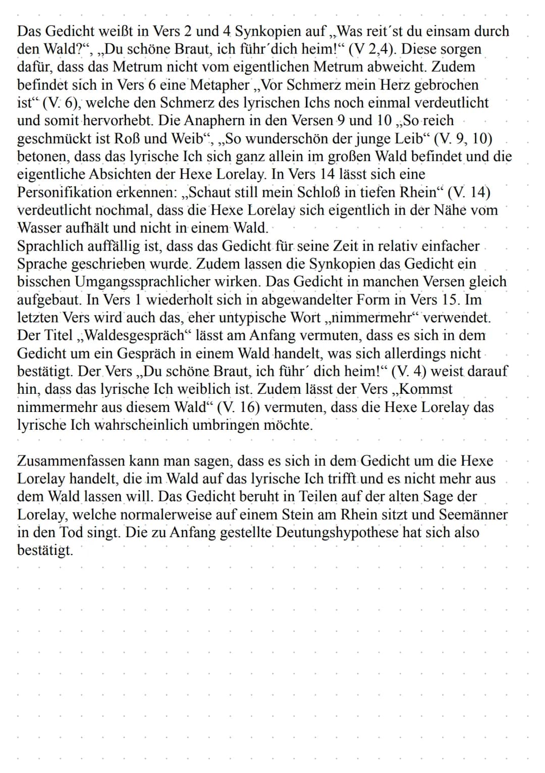 Gedichtanalyse Beispiel & Aufbau PDF: Übungen, Stilmittel und Checkliste