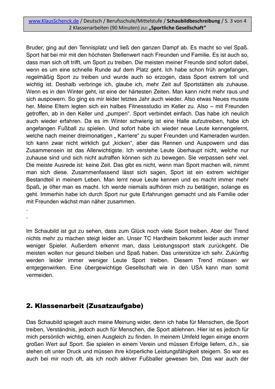 www.KlausSchenck.de / Deutsch / Berufsschule/Mittelstufe / Schaubildbeschreibung / S. 1/5
extrem ausführliche und differenzierte Hausaufgabe