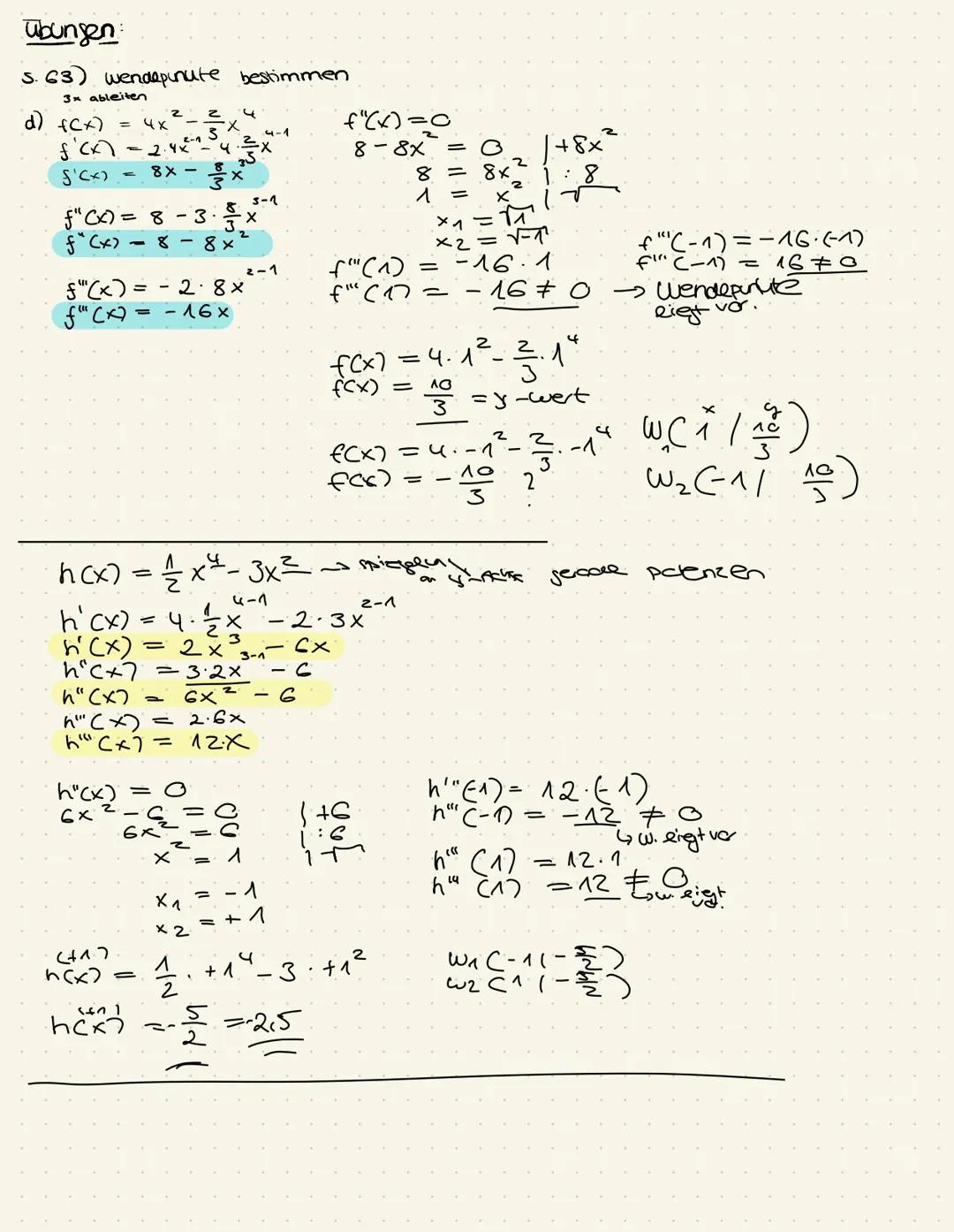 Begriffe rund um Extrempunute

Maximum

Extrem -
stelle

X
H(2,5|4)

T(3,5|3)

↑

Minimum

Extremwert

Wendestellen

Im übergang von Rechtsu