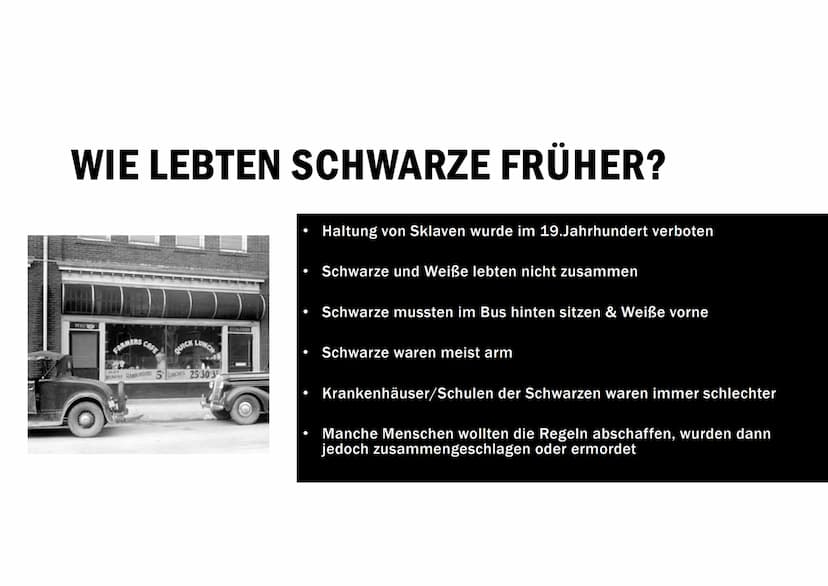 Anfang
Die Geschichte des Rassismus und der Bürgerrechtsbewegung in den USA ist eine offene
Wunde. Der Kampf für Gleichberechtigung dauert b
