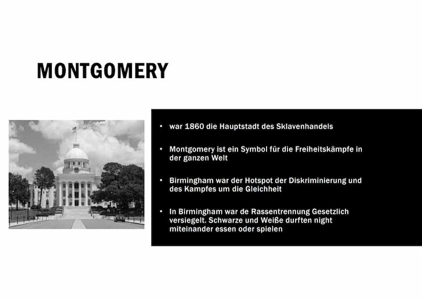 Anfang
Die Geschichte des Rassismus und der Bürgerrechtsbewegung in den USA ist eine offene
Wunde. Der Kampf für Gleichberechtigung dauert b