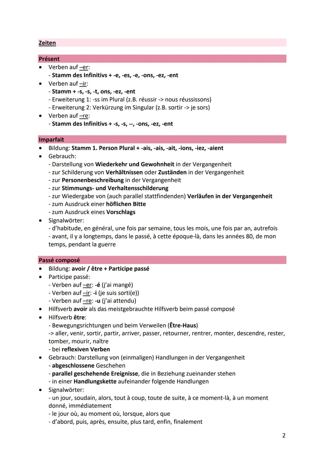 La grammaire
Begleiter
Die indefiniten Begleiter
● stehen vor dem Nomen und Verhalten sich wie Adjektive (müssen angeglichen werden)
wichtig