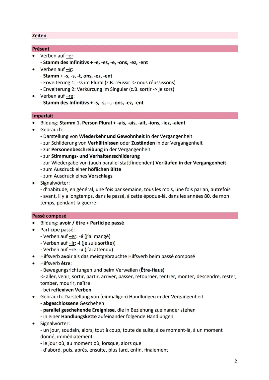 La grammaire
Begleiter
Die indefiniten Begleiter
● stehen vor dem Nomen und Verhalten sich wie Adjektive (müssen angeglichen werden)
wichtig