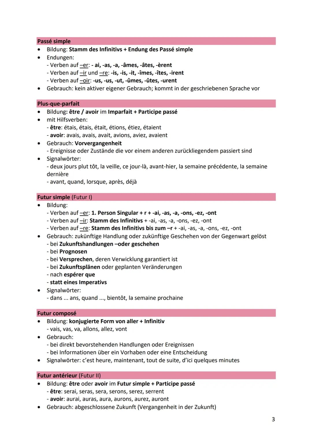 La grammaire
Begleiter
Die indefiniten Begleiter
● stehen vor dem Nomen und Verhalten sich wie Adjektive (müssen angeglichen werden)
wichtig