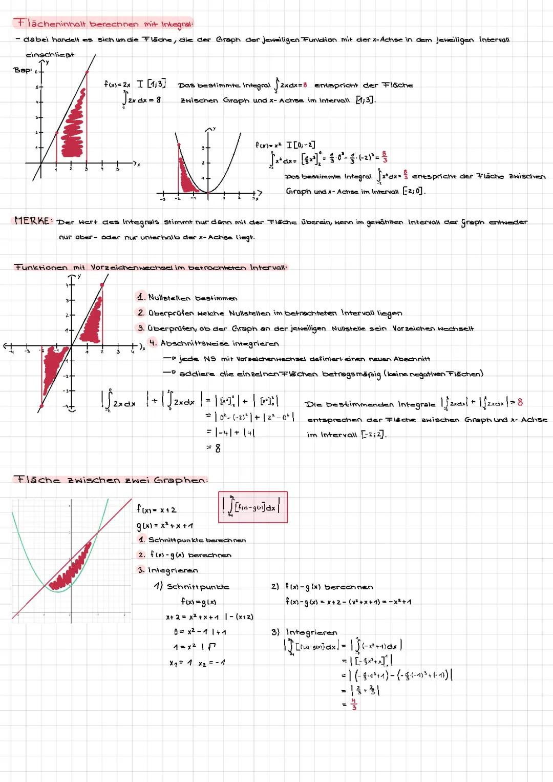 Integral Flächenberechnung und Halbwertszeit Aufgaben mit Lösungen