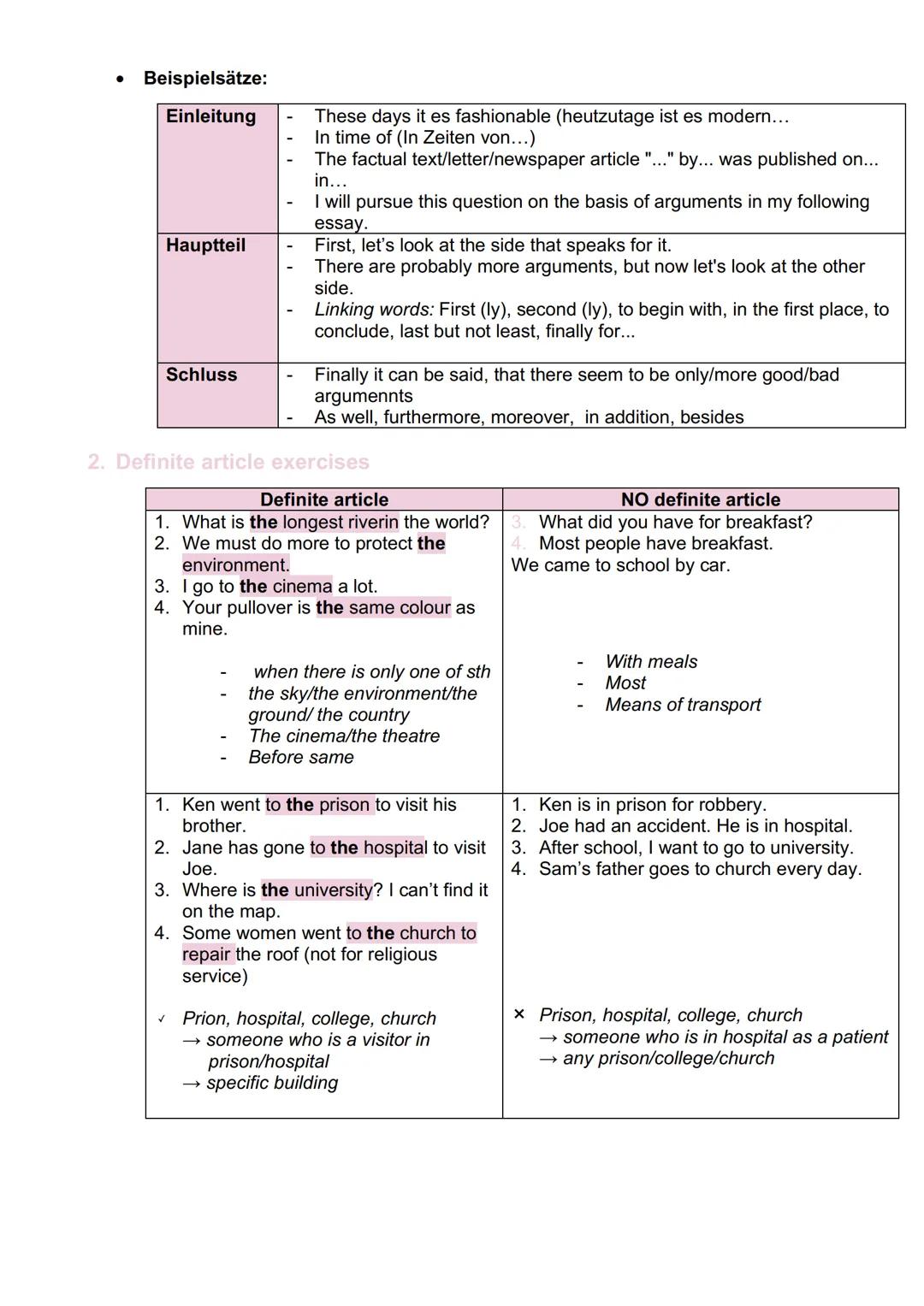# Englisch – Writing an essay

1. Essay

* **Einleitung:**
    - Interesse wecken und zum Weiterlesen anregen
    - Zitat, spannenden Fakt, 