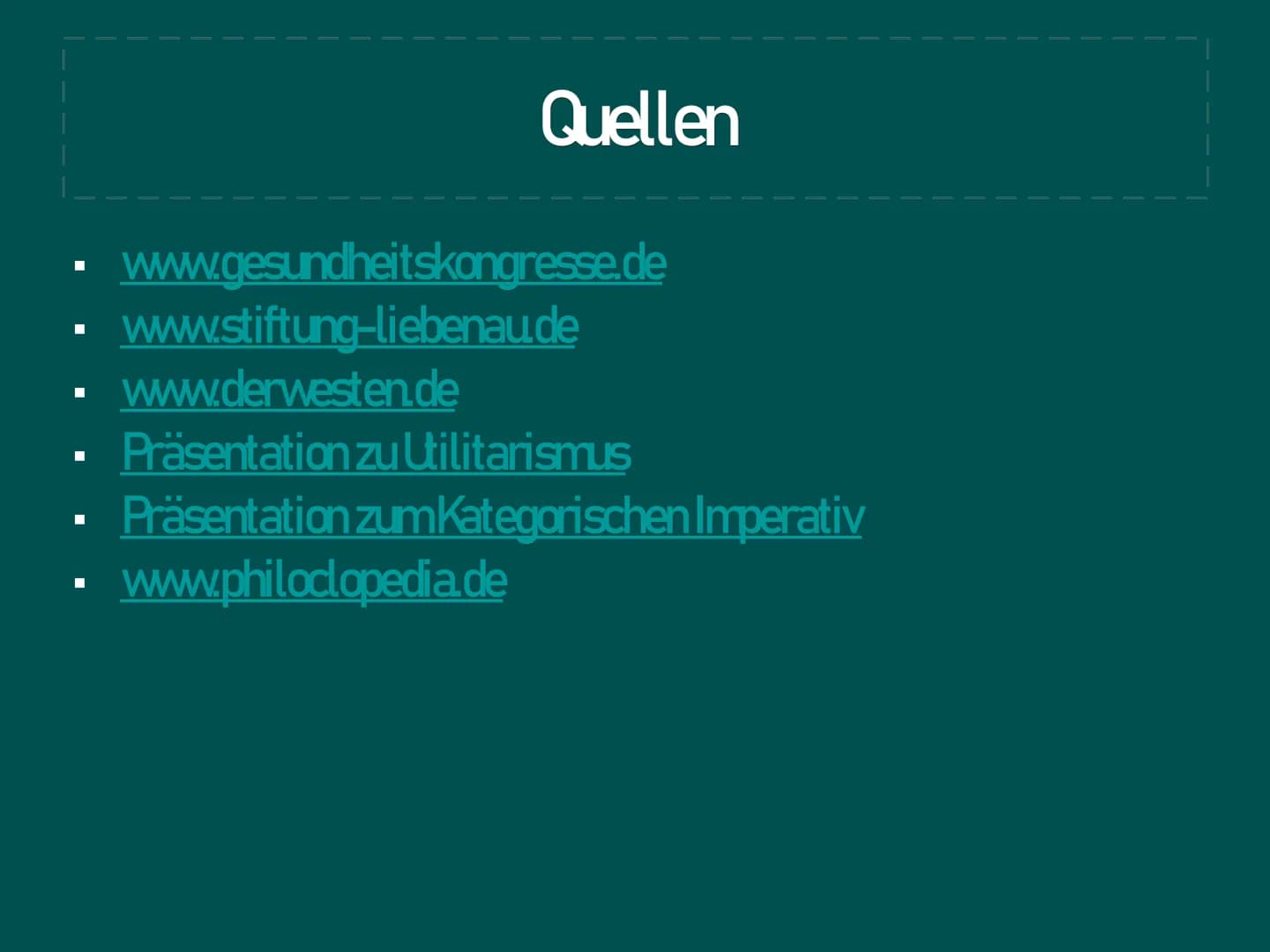 | Ethisches Problem Sterbehilfe
|
|
المسلمة
GK/wn2 Gliederung
1. Das Problem
2
3.
Deontologische Beurteilung
4. Teleologische Beurteilung
5.