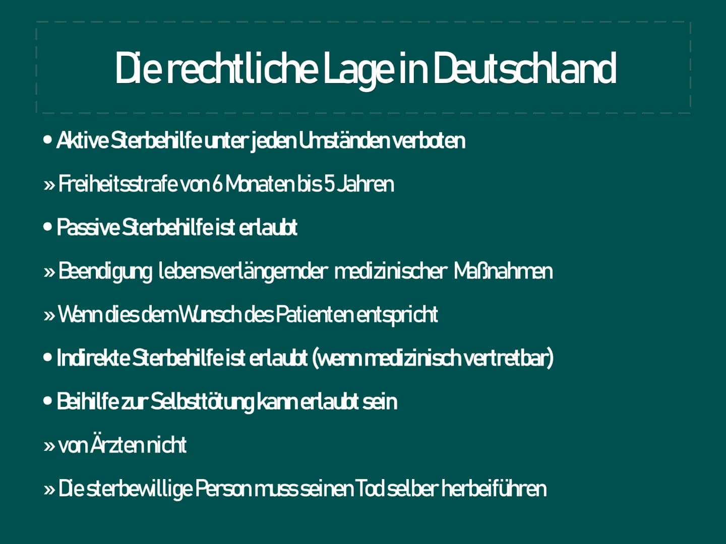 | Ethisches Problem Sterbehilfe
|
|
المسلمة
GK/wn2 Gliederung
1. Das Problem
2
3.
Deontologische Beurteilung
4. Teleologische Beurteilung
5.