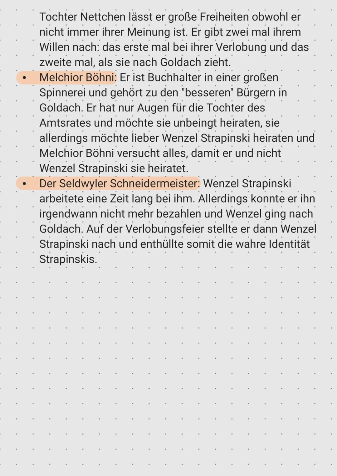 Kleider machen Leute
Übersicht der Personen:
Wenzel Strapinski: Er war bei seiner verwitweten Mutter
in einfacheren Verhältnissen aufgewache