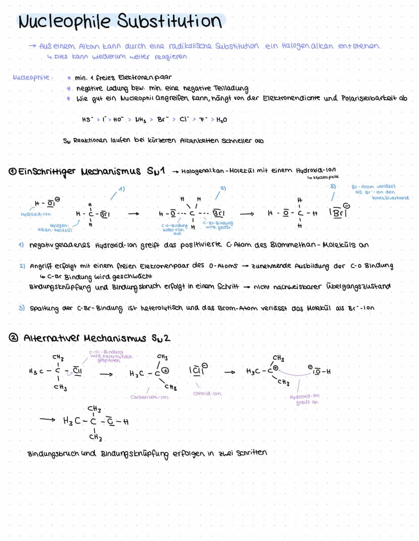 Alkanole (Alkohole)
Hydroxylgruppe = funktionelle Gruppe → polar
Alkylrest → unpolar
↳ je länger der Alkylrest ist, desto un polarer ist das