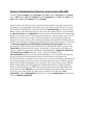 Know Literatur in Westdeutschland, Österreich und der Schweiz thumbnail