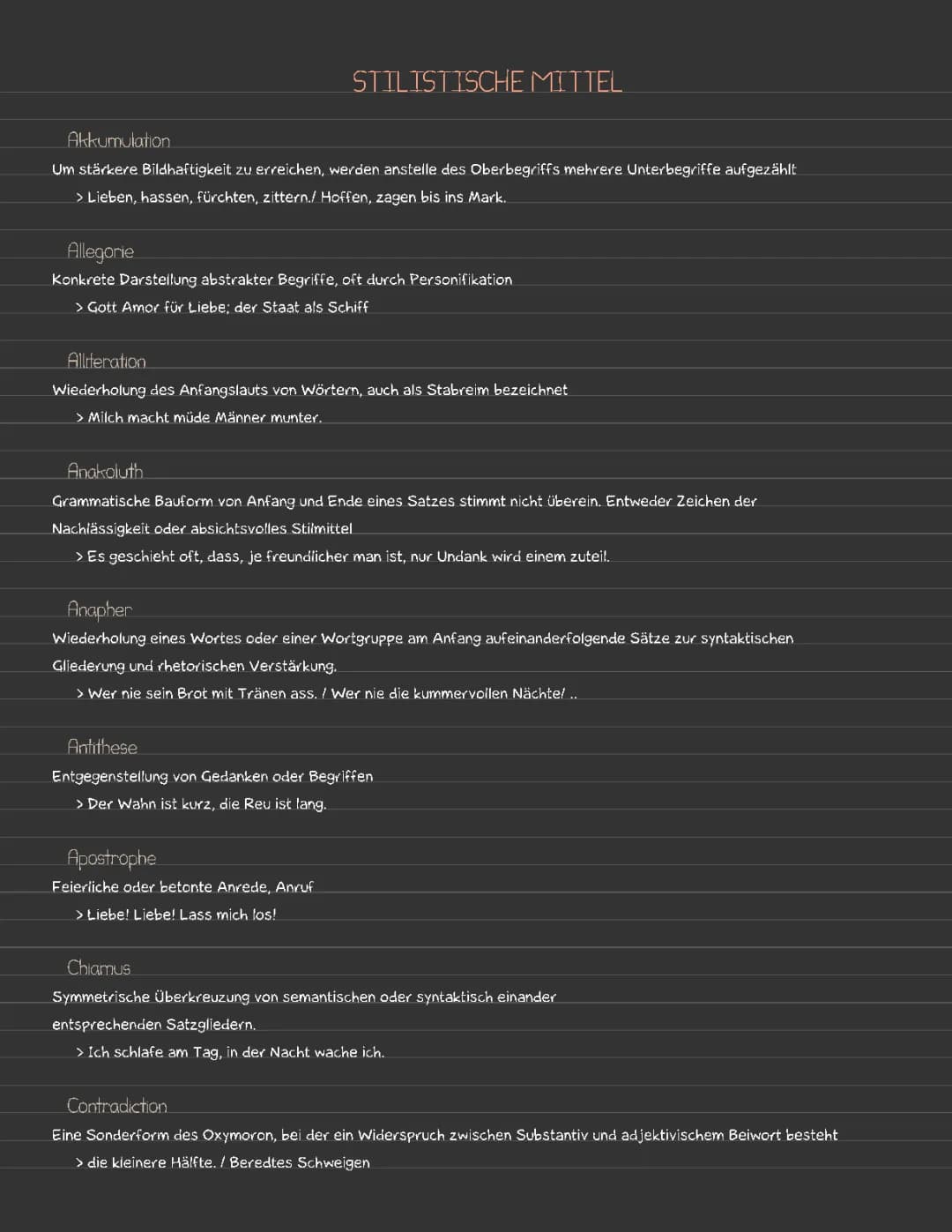 stilistische Mittel