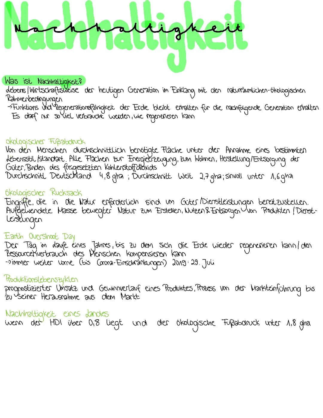 Nachhaltigkeit 