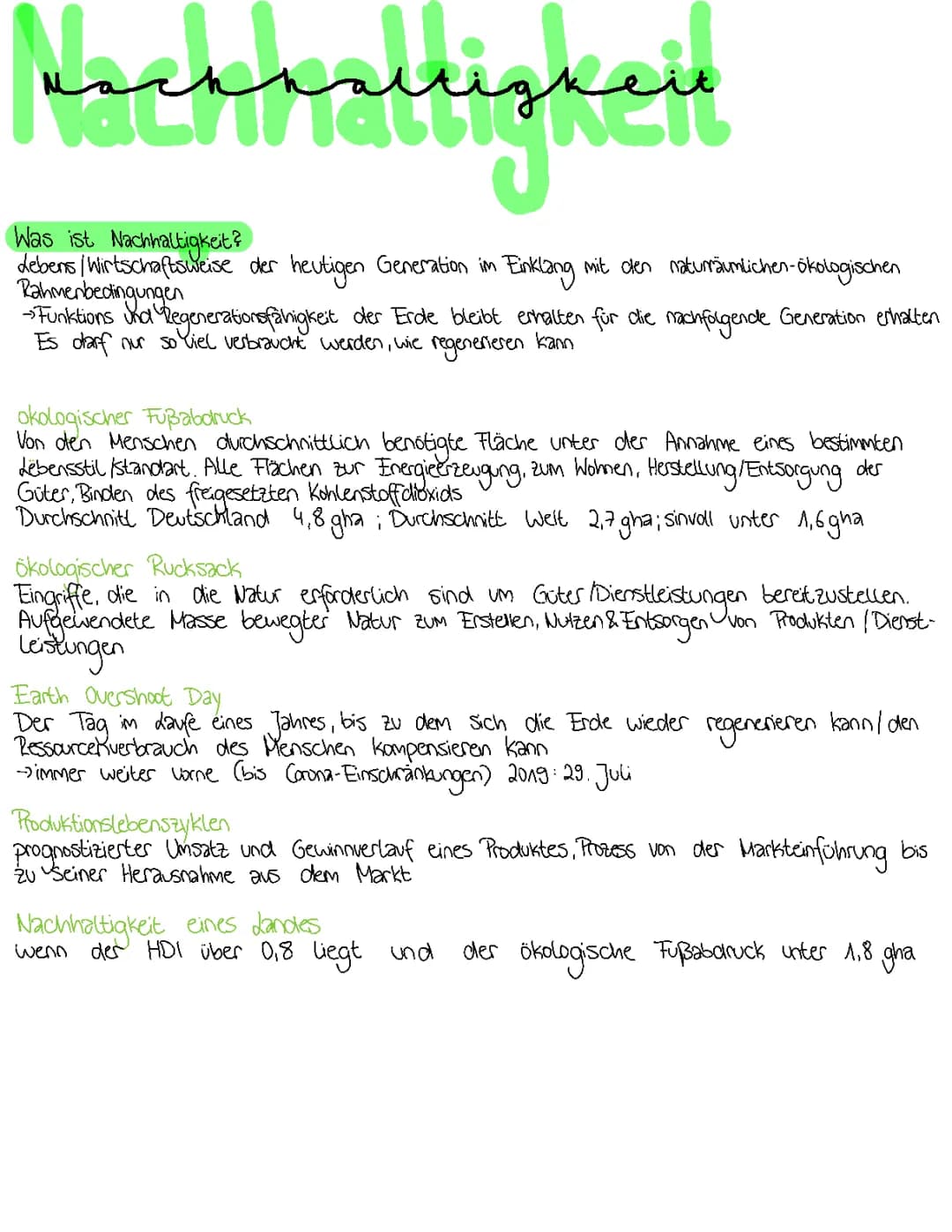 Nachhaltigkeit 