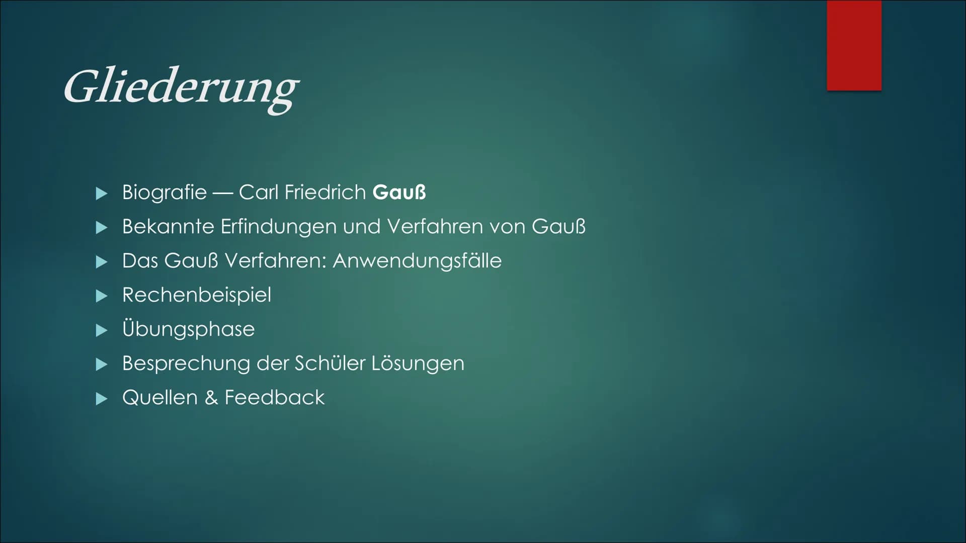 Mathematik
Grundlegendes Anforderungsniveau
Was ist das Gaußsche Eliminationsverfahren?
Das Gaußsche-Eliminationsverfahren oder kurz der Gau