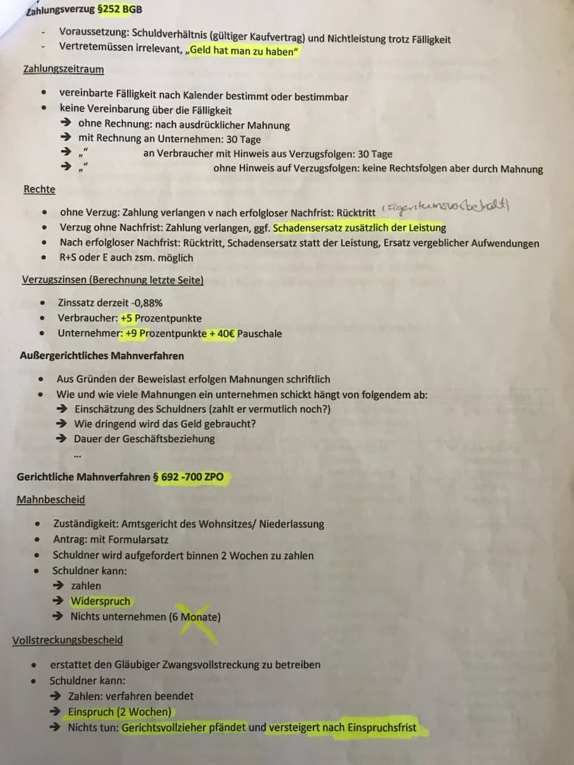Inhalt eines Kaufvertrags § 269-271 BGB
● Preis der Ware
Rabatte: Preisnachlass der unabhängig der Zahlungsfrist gewährt wird
➜ Mengenrabatt