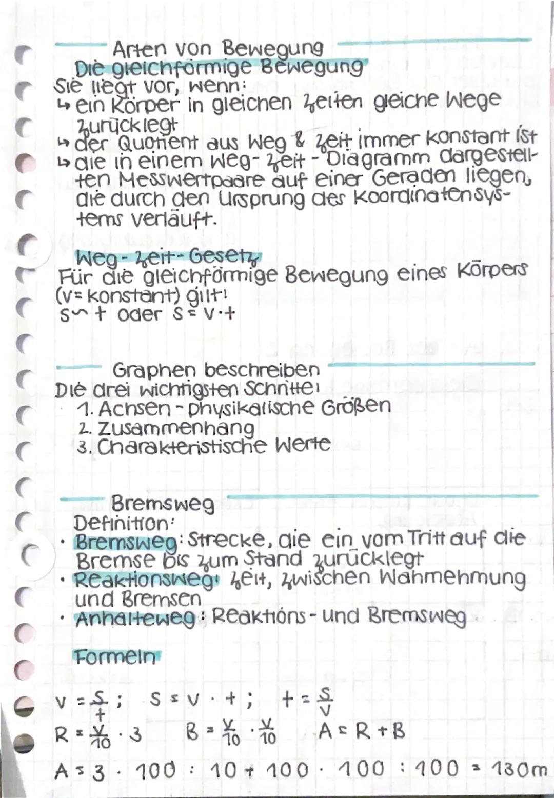 # Bewegung

Ein Körper ist in Bewegung, wenn er seine Lage gegenüber einem Bezugssystem verändert.
Ein Körper ist in Ruhe, wenn er seine Lag