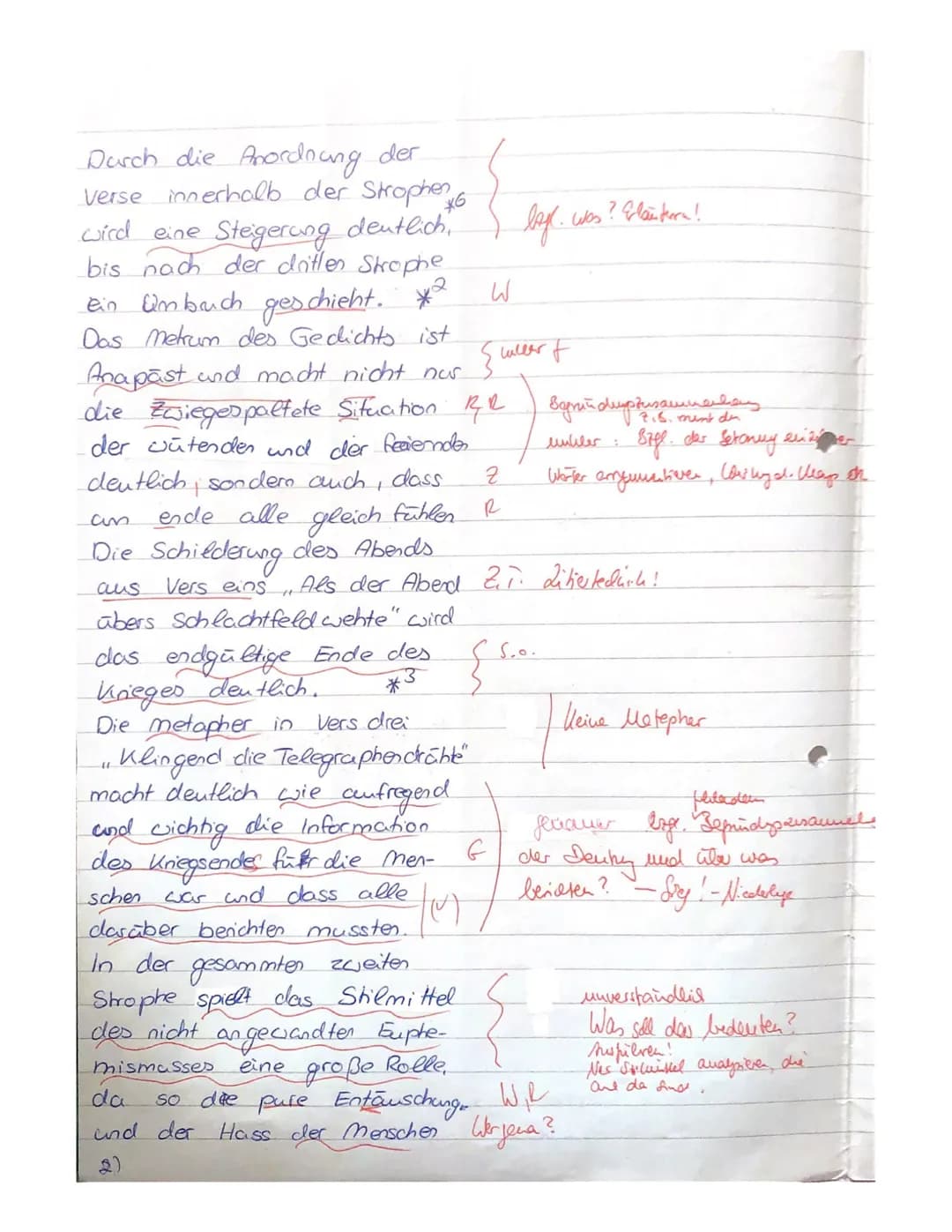 Deutschhlausur Nr. 1) 31.10.19
Das Gedicht Moderne Legende",
welches im Jahr 1914 von
Bertold Brecht geschrieben wurde,
handelt von den Reak