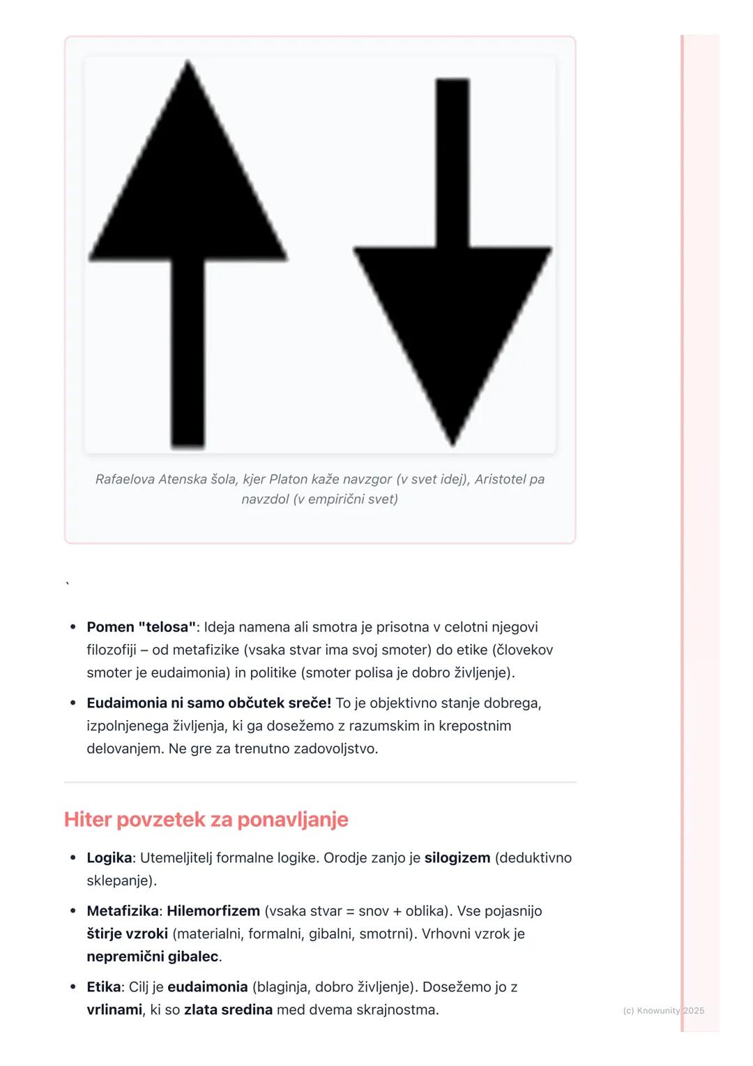 # Aristotel

Uvod v Aristotela

Aristotel je bil Platonov učenec, a je razvil popolnoma svoj, drugačen filozofski
sistem. Medtem ko je Plato
