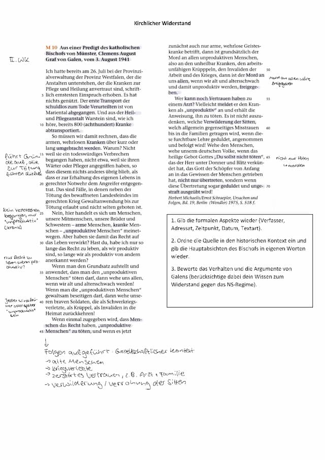 Know Quellenanalyse Predigt von Galens (03.08.1941) thumbnail
