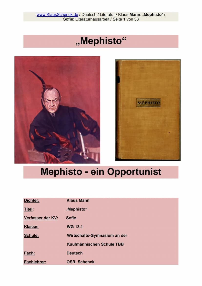 www.KlausSchenck.de / Deutsch / WG 11/ Literaturhausarbeit (2013/14) / S. 1 von 20
Strategische Vorschläge für eine Literaturhausarbeit / An