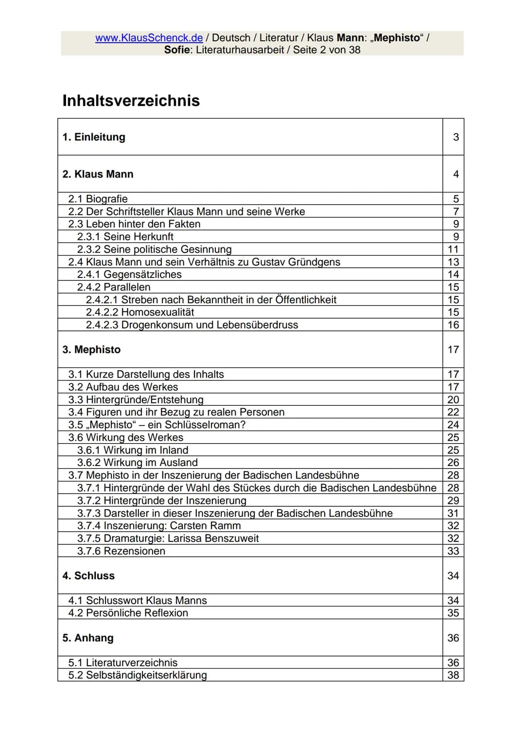 www.KlausSchenck.de / Deutsch / WG 11/ Literaturhausarbeit (2013/14) / S. 1 von 20
Strategische Vorschläge für eine Literaturhausarbeit / An
