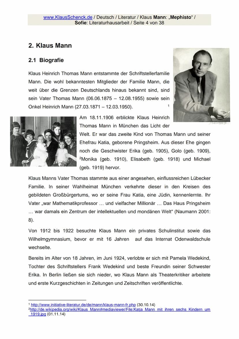 www.KlausSchenck.de / Deutsch / WG 11/ Literaturhausarbeit (2013/14) / S. 1 von 20
Strategische Vorschläge für eine Literaturhausarbeit / An