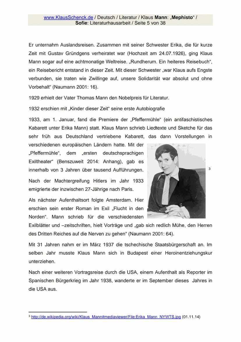 www.KlausSchenck.de / Deutsch / WG 11/ Literaturhausarbeit (2013/14) / S. 1 von 20
Strategische Vorschläge für eine Literaturhausarbeit / An