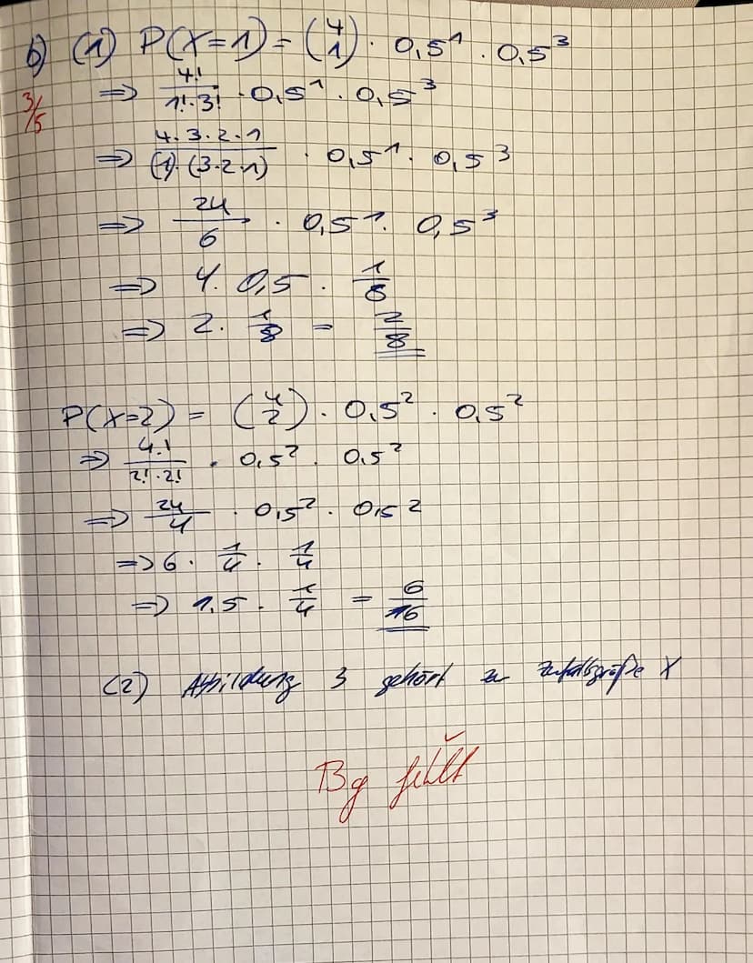 Name:
Nils
Hilfsmittelfreier Teil
Q2 ML1 WEBE
13.12.2023
2. Klausur
Aufgabe 1 (Grundlagen, 6+2+3+4 = 15 Punkte)
a) Bei einem Glückspiel wird