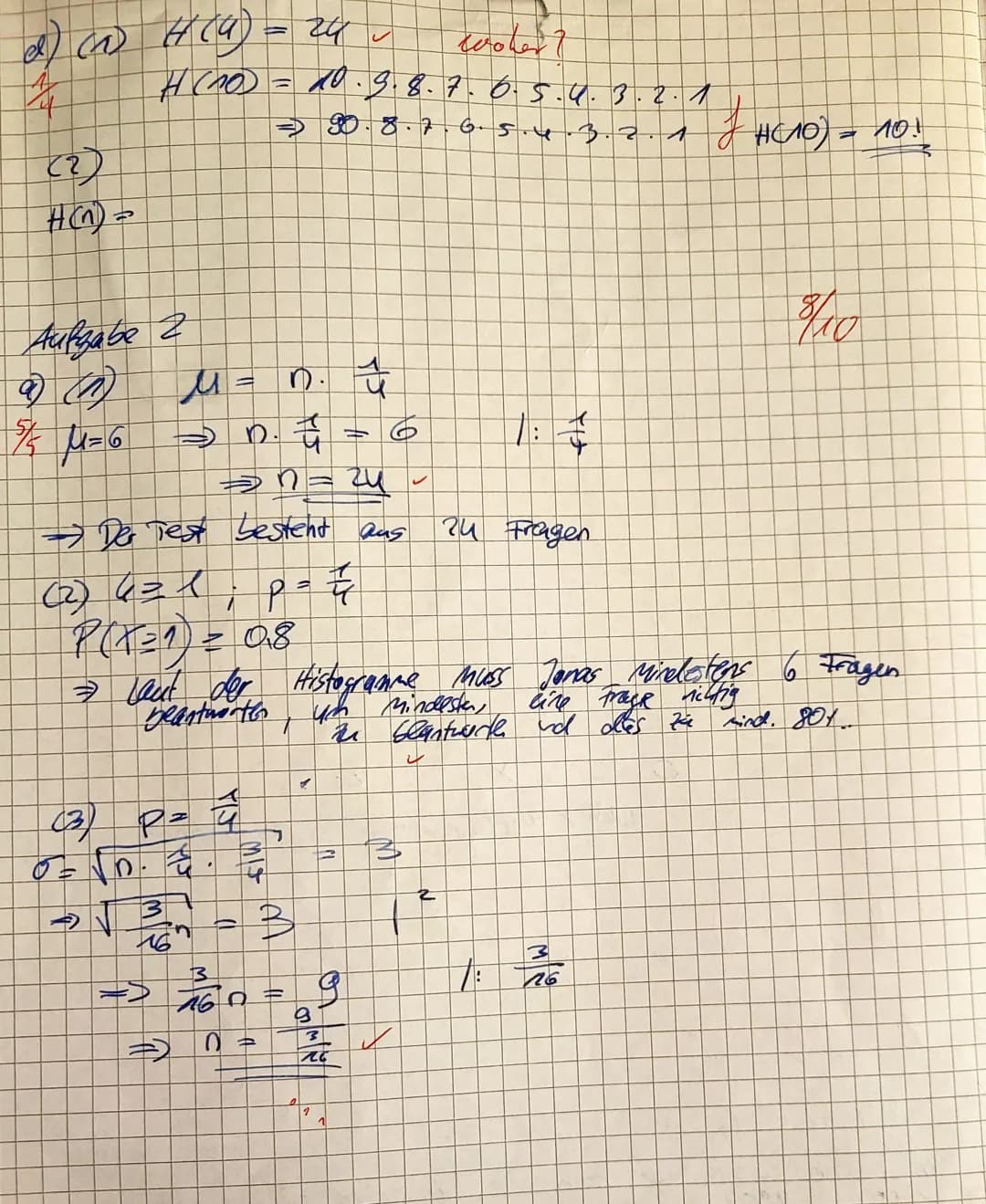 Name:
Nils
Hilfsmittelfreier Teil
Q2 ML1 WEBE
13.12.2023
2. Klausur
Aufgabe 1 (Grundlagen, 6+2+3+4 = 15 Punkte)
a) Bei einem Glückspiel wird