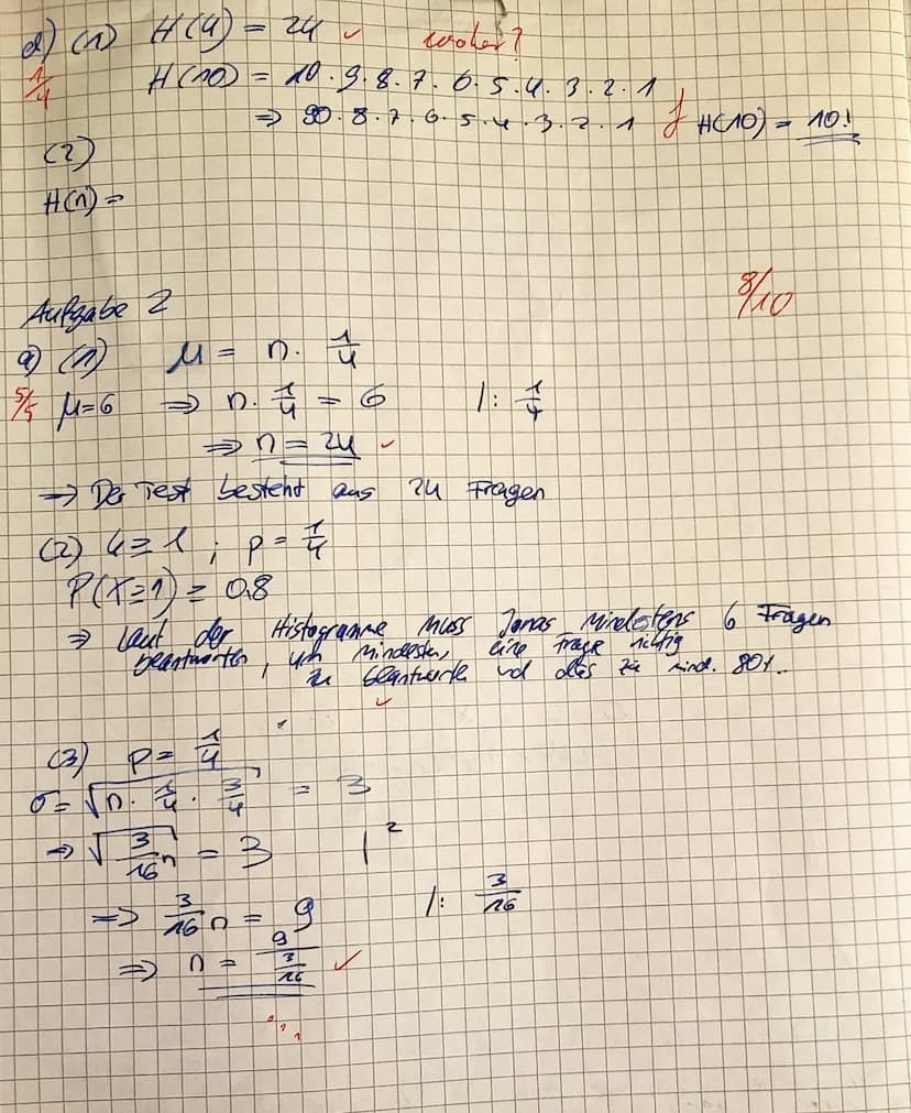 Name:
Nils
Hilfsmittelfreier Teil
Q2 ML1 WEBE
13.12.2023
2. Klausur
Aufgabe 1 (Grundlagen, 6+2+3+4 = 15 Punkte)
a) Bei einem Glückspiel wird