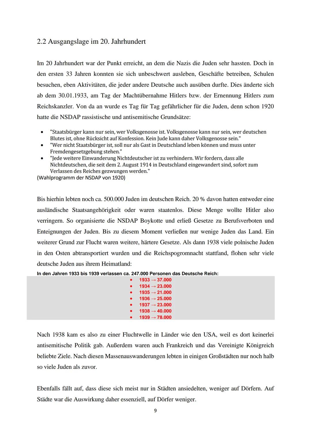 Facharbeit im Fach Geschichte

Thema: Geschichte und Vernichtung der Juden und politischen Gegner in Deutschland sowie
in Europa

Name:

Kla