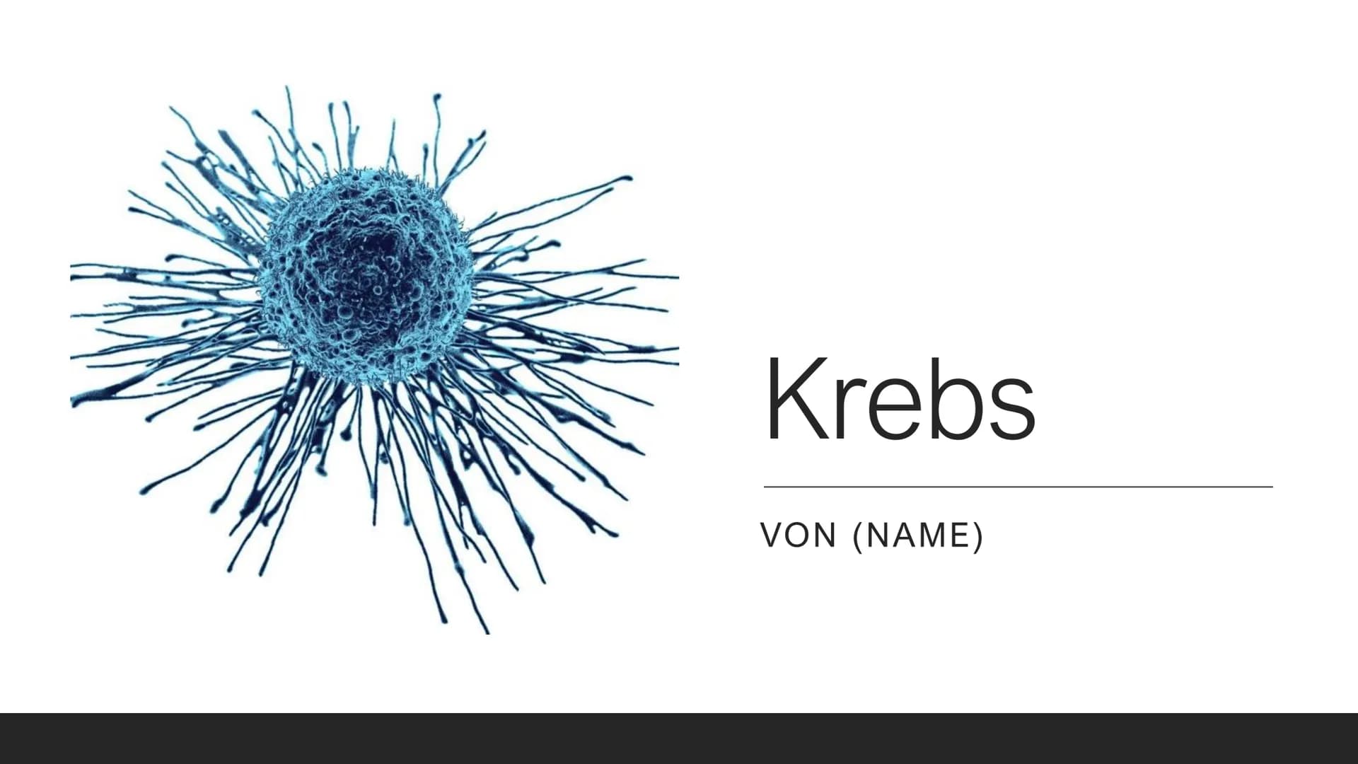 Allgemeine Infos
●
●
.
Arten von Krebs
Def.: bösartige, unkontrollierbare Neubildung von
Gewebe
Mehr als 200 verschiedene Arten
Kommt auch u