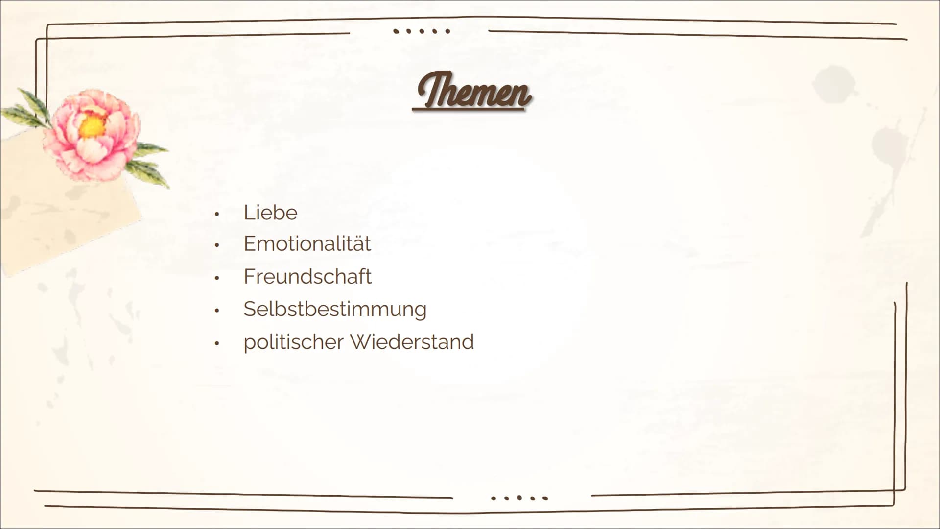 Sturm & Drang
(1765-1785)
*Pom 1
Was ist
eine
Epoche?
2
Was ist
Sturm und
Drang?
3
Entstehung
Inhaltsverzeichnis
4
Merkmale
5
Themen
6
Gattu