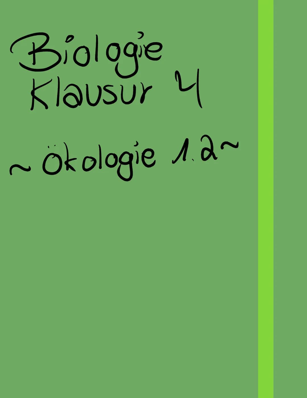 Biologie
Klausur 4
~ Okologie 1.2~ Parasitismus
Parasitismus ist das Zusammenleben von
Organismen verschiedener Arten mit
einseitigem Nutzen