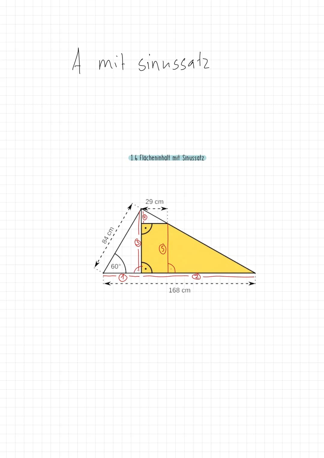 A
Themen
1.0
nötige
✓ 1.1 Winkelsatz
✓ 1.2 Satz des Pythagoras
✓
1.3 Verhältnisgleichungen (sin/cos/tan)
✓ 1.4 Sinussatz
✓ 1.5 Kosinussatz
2