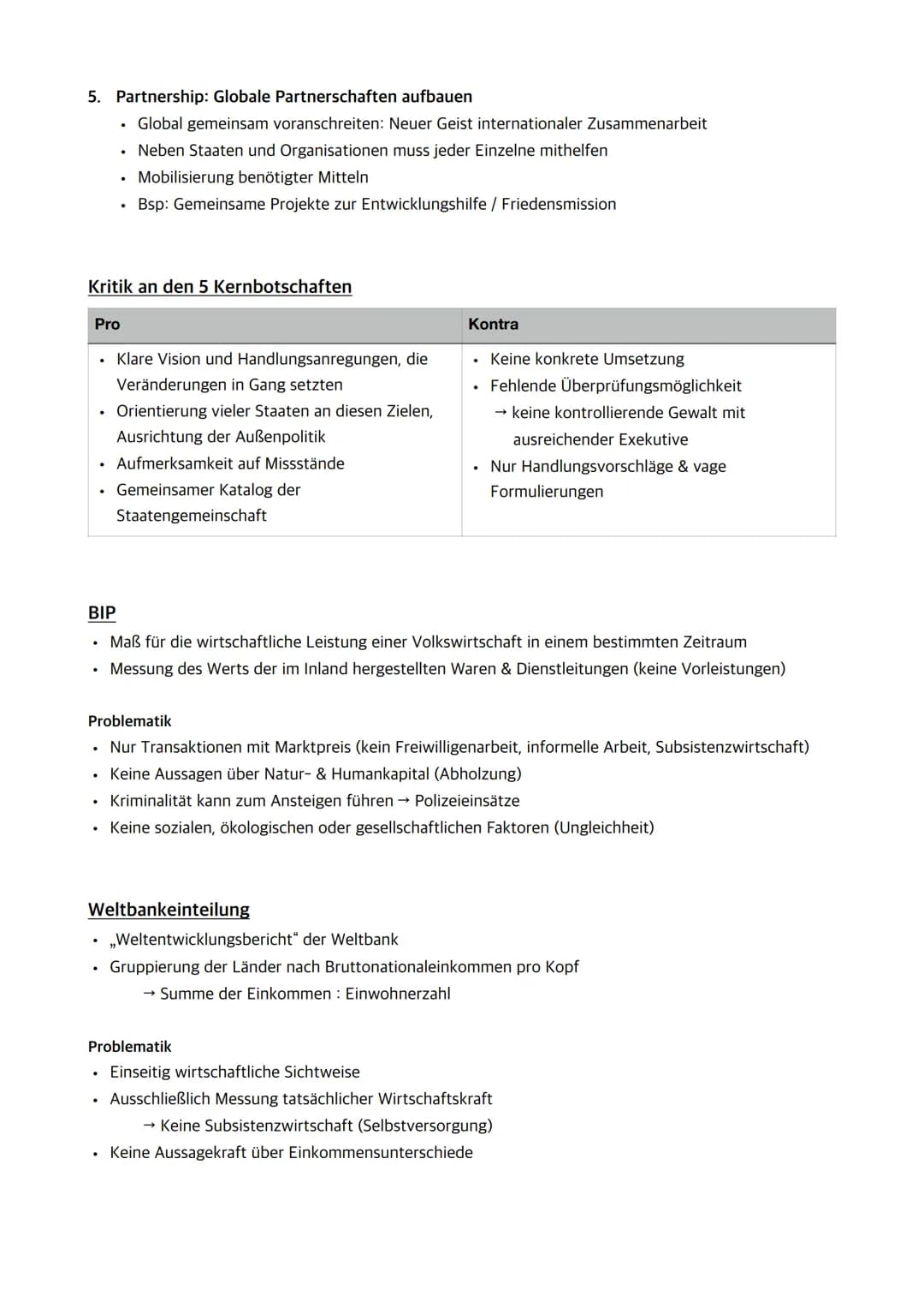 Abiturerlass Erdkunde
Q1.1 GlobaleDisparitäten
Entwicklungsziele ([...] insbesondere die fünf Kernbotschaften der UN-5P: People, Peace,
Plan