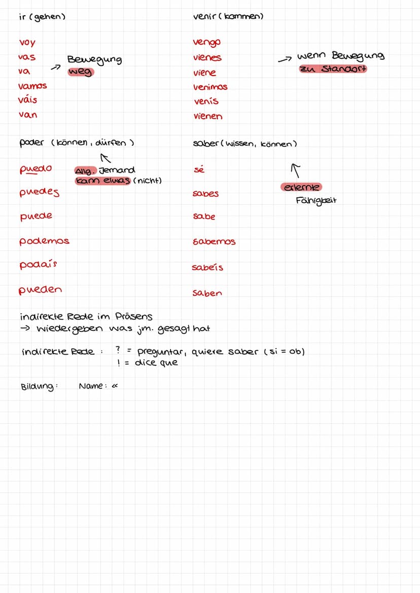 Imperativo
Einzahl (tú): -ar verben = a
Bsp. toma
Mehrzahl (vosotros/-as)
Ausnahme:
me
te
Le
OS
=
nos =
les
mir
= er isie
=
vamos
váis
van
d