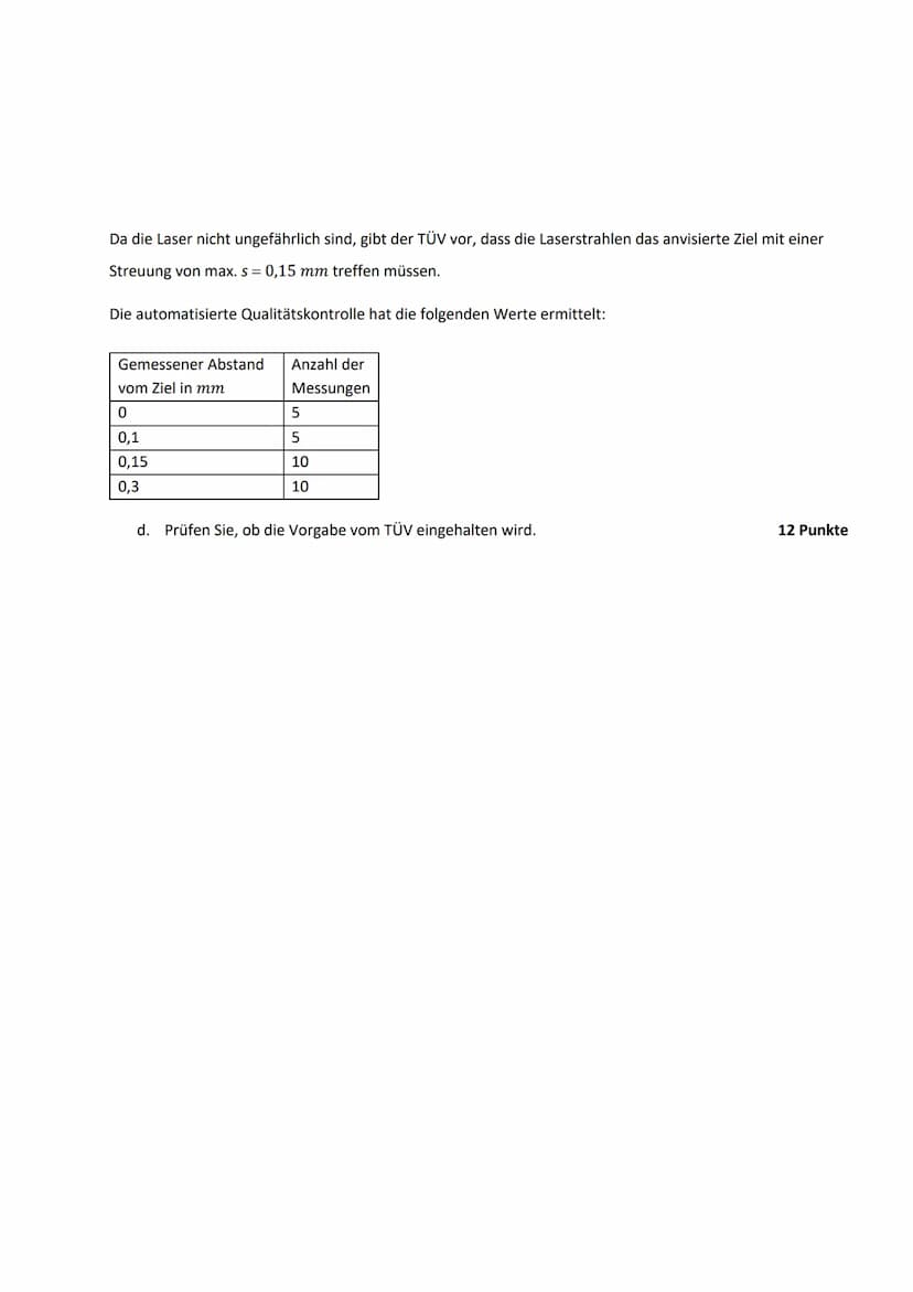 PROBEKLAUSUR
Die Wirkstoffkonzentration eines Medikaments im Blut von einer Patientin und einem Patienten wurde
gemessen. Dabei wurde festge
