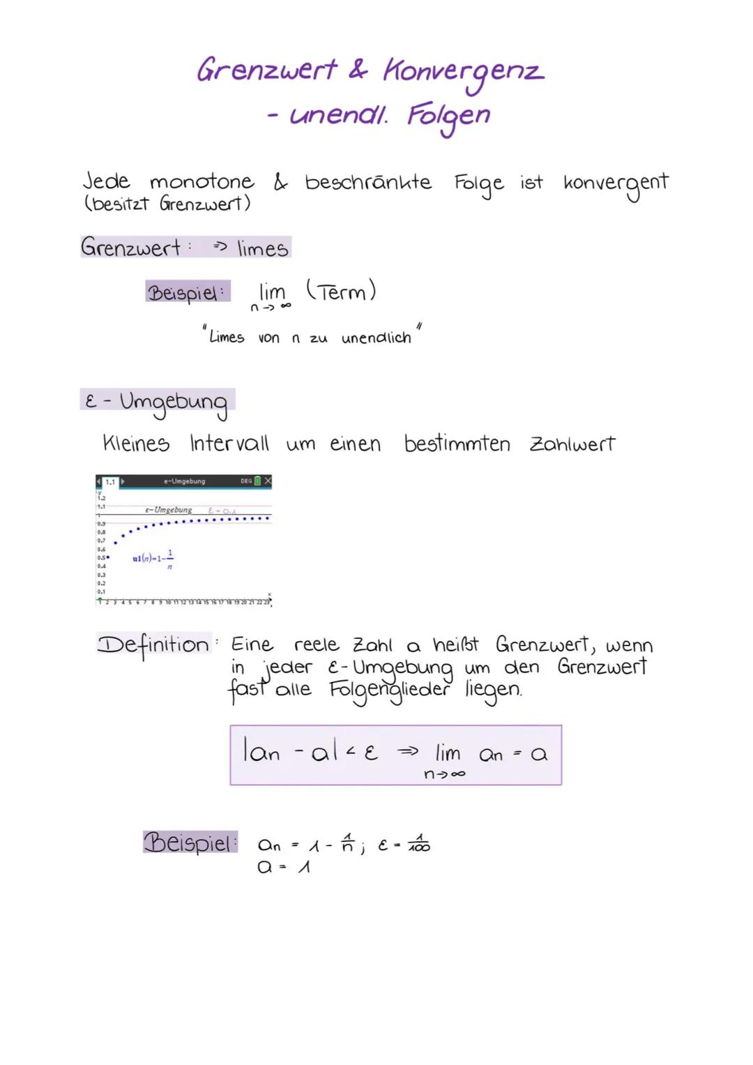 Folgen & Reihen
Folge = geordnete Anordnung von
<a₁, A₂, A3,
Darstellungsmöglichkeiten
► explizite Darstellung
Beispiel
an = 2・n
rekursive D