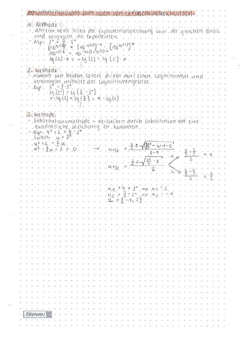 LOGARITHMEN
definition Logarithmus 109.
.b. hoch wie viel. gibt a. - .(b* = a).
.Die läsung * findet man mit dem. Logarithmus von a zur Basi