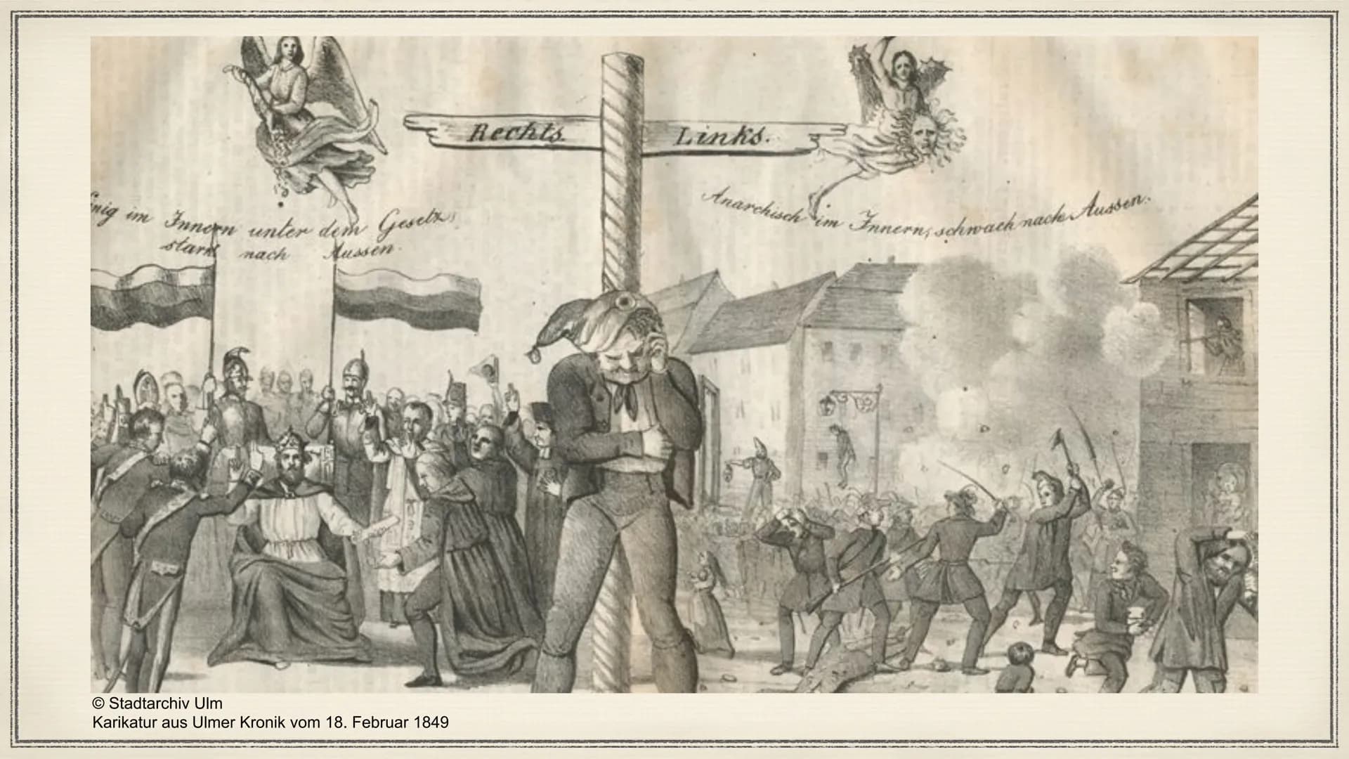 1814/15
Wiener Kongress
Entscheidung über politisches und ländliches Aussehen Europas
- Konferenz bevollmächtigter Vertreter aus etwa 200 St