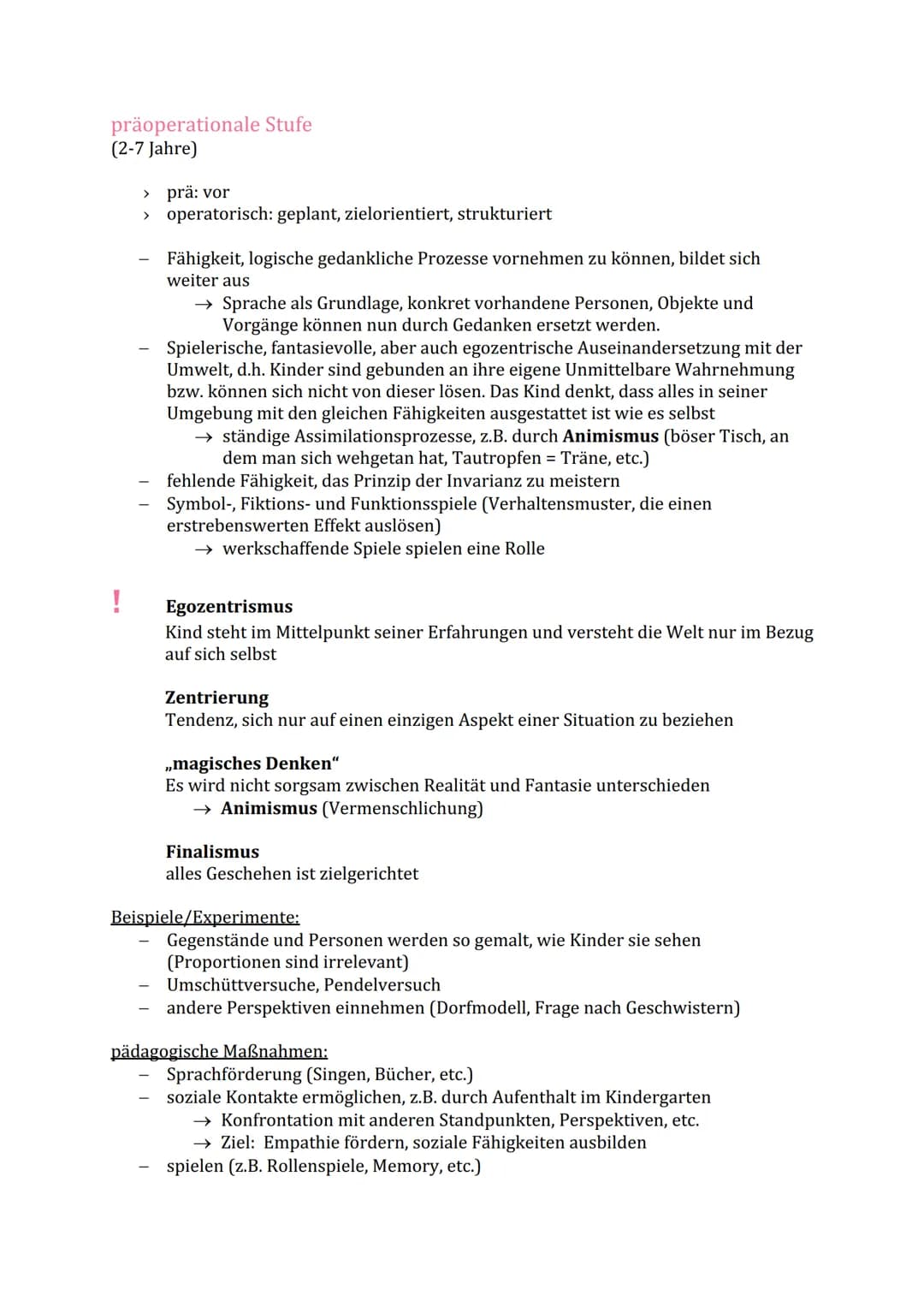 Jean Piaget-
Die kognitive Entwicklung des Kindes
Grundlegend ist der enge Zusammenhang von Handeln und Denken.
→ Das Kind handelt, dadurch 