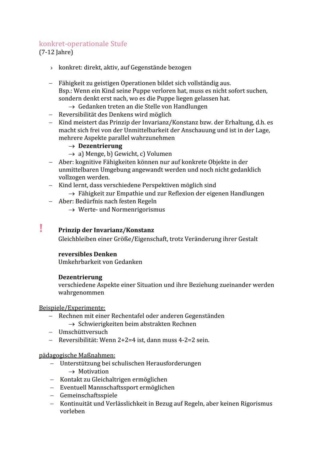Jean Piaget-
Die kognitive Entwicklung des Kindes
Grundlegend ist der enge Zusammenhang von Handeln und Denken.
→ Das Kind handelt, dadurch 